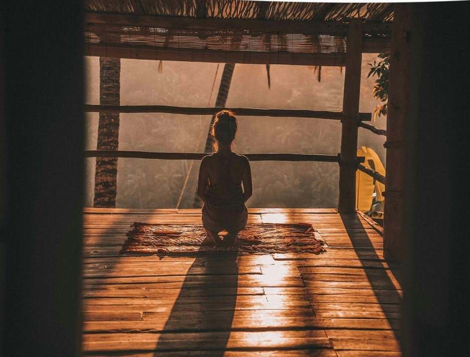 Private yoga coaching session