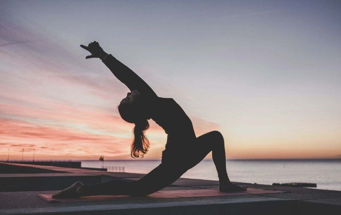 Restorative poses with props